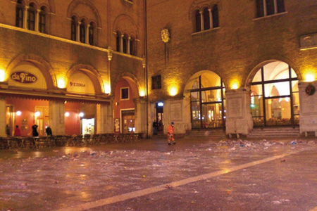 Pulizia dopo eventi e manifestazioni